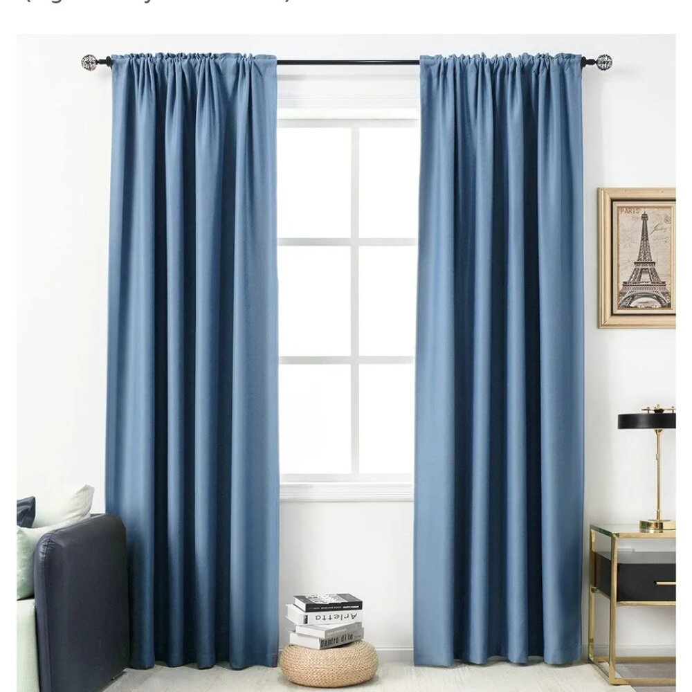 Dust Blue Curtains